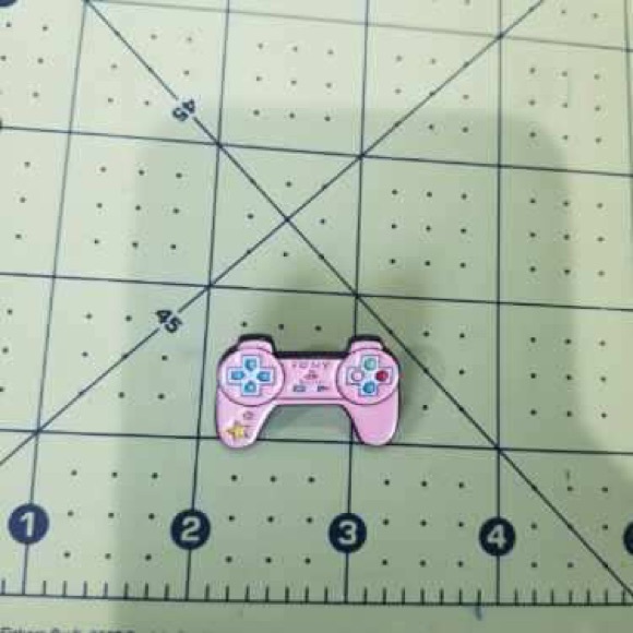 Pink Video Game Controller Enamel Pin - Picture 2 of 2
